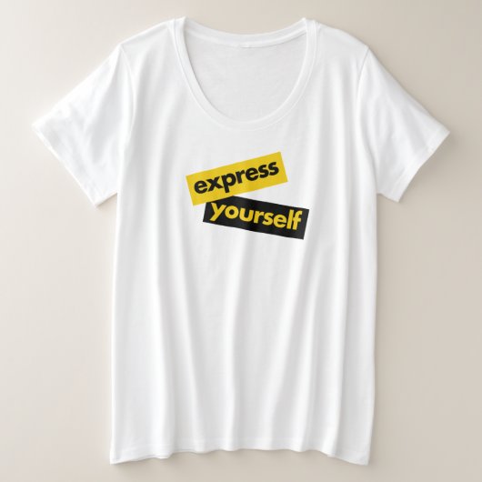 Modern, vibrant, bold graphic of Express Yourself (Design devant)
