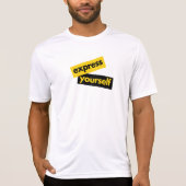 Modern, vibrant, bold graphic of Express Yourself T-shirt (Voorkant)