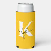 Modern Vibrant Gepersonaliseerde Monogram Naam - (Seltzer Voorkant)