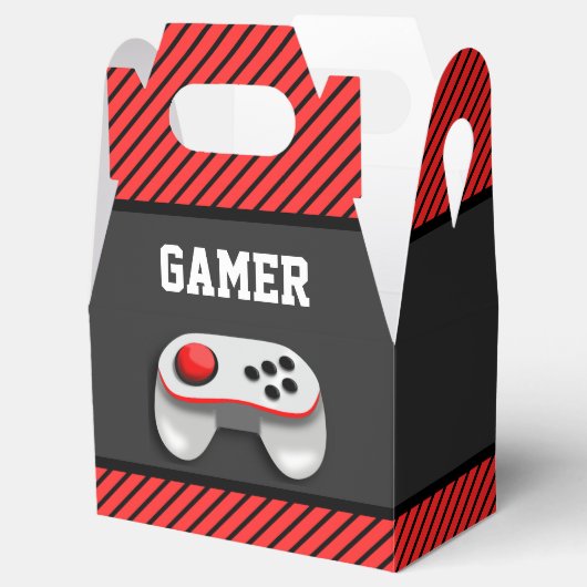 Modern Videospel Verjaardagsfeest Bedankdoosjes (Geopend)