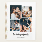 Modern vier fotocollage planner (Voorkant)