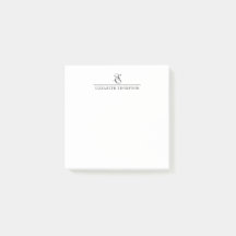 Modern vierkant Stijlvolle Monogram Naam