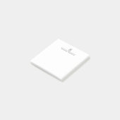 Modern vierkant Stijlvolle Monogram Naam Post-it® Notes (Schuin)