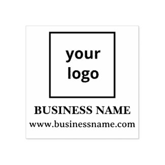 Modern Vierkant Zakelijk Logo Website Branding Rubberstempel