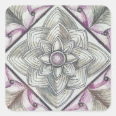 Modern Vierkante Sticker (Voorkant)