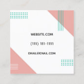 modern vierkante visitekaartje (Achterkant)