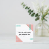 modern vierkante visitekaartje (Staand voorkant)