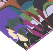 Modern Vine Leaf Floral  Korte Tafelloper (Hoek)