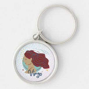 Modern Virgo Woman Zodiac T-Shirt Sleutelhanger