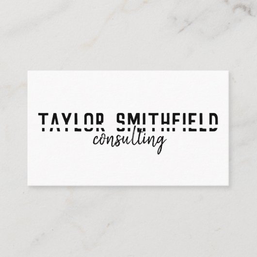 modern visitekaartje (Voorkant)