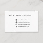 Modern Visitekaartje (Achterkant)
