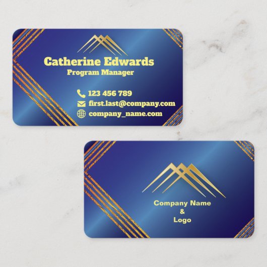 Modern  Visitekaartje (Voorkant / Achterkant)