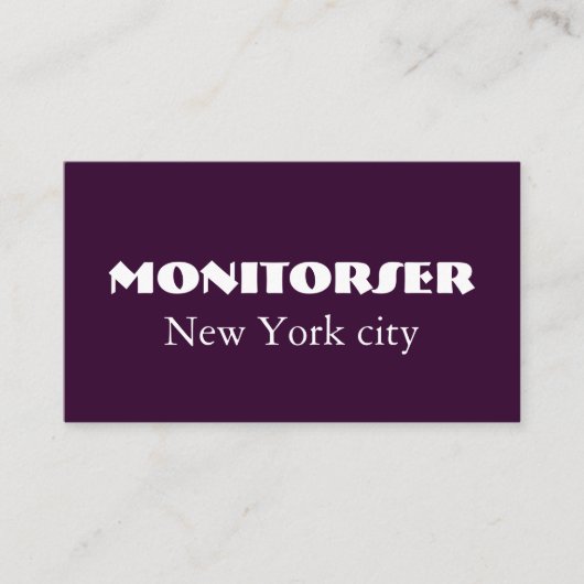 Modern  Visitekaartje (Voorkant)