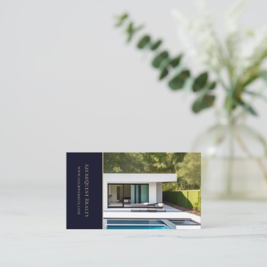 Modern Visitekaartje onroerend goed (Staand voorkant)