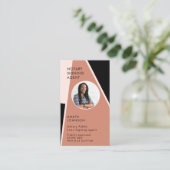 Modern Visitekaartje van de Notarisator van de Fot (Staand voorkant)