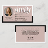 Modern Visitekaartje van de Notarisator van de Fot (Voorkant / Achterkant)