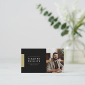 Modern Visitekaartje van Real Estate Agent (Staand voorkant)