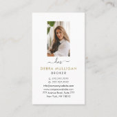 Modern Visitekaartje van Real Estate Agent (Achterkant)