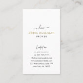 Modern Visitekaartje van Real Estate Agent (Achterkant)