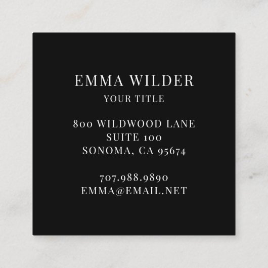 Modern Visitekaartje voor Abstracte Waterverf (Achterkant)