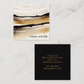 Modern Visitekaartje voor Abstracte Waterverf (Voorkant / Achterkant)