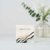 Modern Visitekaartje voor Abstracte Waterverf (Staand voorkant)