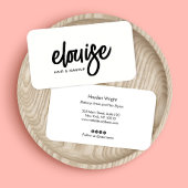 Modern Visitekaartje voor de schoonheid van pensee