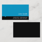 Modern Visitekaartje voor zwarte vertaling (Voorkant / Achterkant)