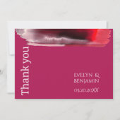 Modern Viva Magenta Bedankkaart (Voorkant)