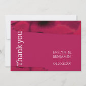 Modern Viva Magenta Bedankkaart (Voorkant)