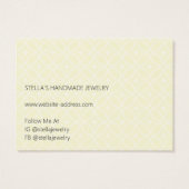 Modern Vivid Yellow Necklace Bracelet Display Card (Dos)