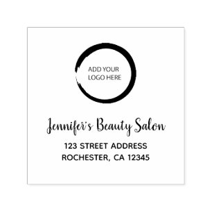 Modern voeg je eigen logo professionele bedrijf to  zelfinktende stempel