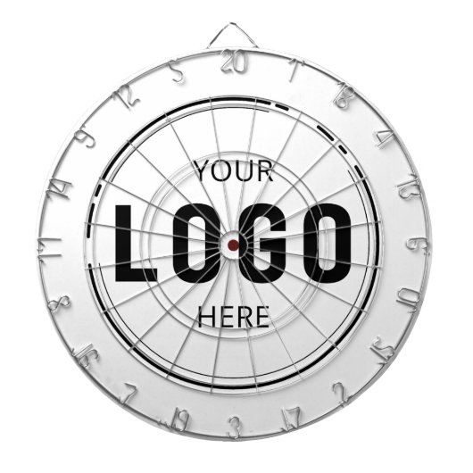Modern Voeg uw Logo Business Company Branded toe Dartbord (Voorkant)