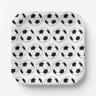 Modern Voetbal Football Pattern Papieren Bordje