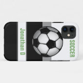 Modern Voetbal groen aangepast iPhone 5 Hoesje (Achterkant (horizontaal))