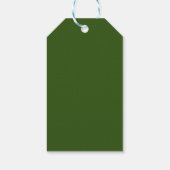 Modern voetbalveld cadeaulabel (Achterkant)