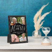 Modern Voor Altijd In Onze Hartenv Fotocollage Fotoplaat (Zijkant)