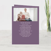 Modern Vouwbaar 14-Foto Herdenkings-/Uitvaartprogr Programma (Achterkant)