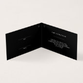 Modern vouwen Black Clothing Price Hang Label Kaart (Binnen)