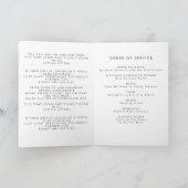 Modern Vouwprogramma voor Viering van het Leven Programma (Binnen)