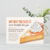 Modern Vriendschapsdiner Kaart (Staand voorkant)