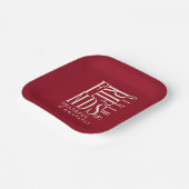 Modern Vriendschapsdiner Papieren Bordje (Gebogen)