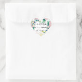 MODERN Vrijgezellenfeest — brede strips met Rozen Hart Sticker (Tas)