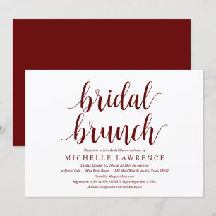 Modern Vrijgezellenfeest Brunch Celebration Invita Kaart