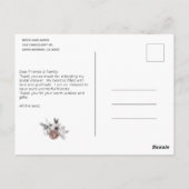 Modern Vrijgezellenfeest Hartelijk dank Briefkaart (Achterkant)