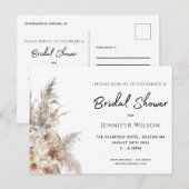 modern vrijgezellenfeest van terracotta boheemaver aankondigingskaart (Voorkant / Achterkant)