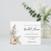 modern vrijgezellenfeest van terracotta boheemaver aankondigingskaart (Staand voorkant)