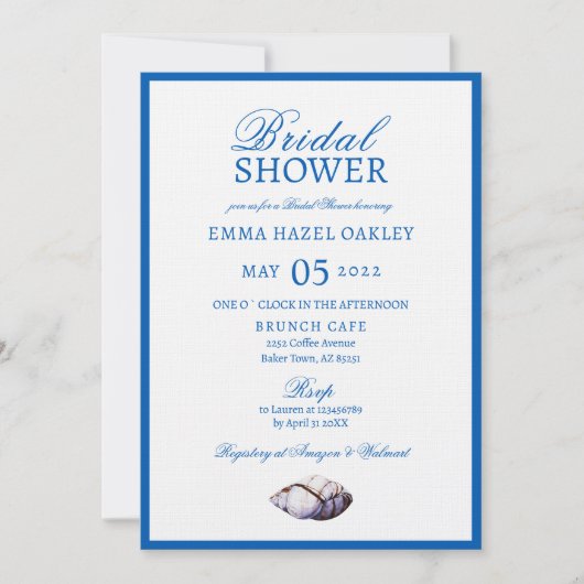 modern Vrijgezellenfeest voor het strand in de Noo Kaart (Voorkant)