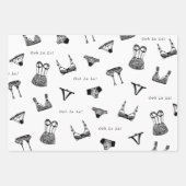 Modern Vrijgezellenfeest voor penseelschrijfbeveil Inpakpapier Vel (Voorkant)