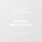 Modern Vrijgezellenfeest Welkom Mirror Decal Sign (Vel)